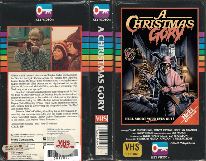 A CHRISTMAS GORY CUSTOM VHS COVER CUSTOM VHS COVER, MODERN VHS COVER, CUSTOM VHS COVER, VHS COVER, VHS COVERS